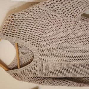Lucky Brand lace up back knit sweater‎